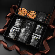 Подарочный набор для охлаждения виски со стаканами и графином Bohemia Zig-Zag Whisky Stones 300мл WS409D