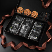 Подарочный набор для охлаждения виски со стаканами (6шт) и графином Bohemia Zig-Zag Whisky Stones 300мл WS609D