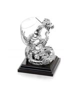 Статуетка з келихом для коньяку Dragon 18х15х15см 2057300 silver