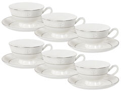 Набор чашек для чая с блюдцами Aura 200мл 440-112