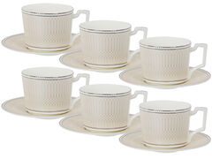 Набор чашек для чая с блюдцами Infinity 280мл 440-118