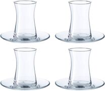 Набір склянок з блюдцями Heybeli 170мл 95290-4