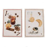 Набор кухонных полотенец Hot drinks Mulled wine/Coffee 50х70см 29496-BREAKtowel-2setA