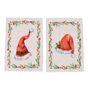 Набор кухонных полотенец Santa's cap Holly 50х70см 33547-HATtowel-2setA