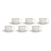 Набір чашок для кави з блюдцями Collina 100мл P00510CA06 - в інтернет-магазині Світ посуду Набір чашок для кави з блюдцями Collina 100мл P00510CA06 - Світ посуду