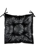 Подушка для стула Екошкіри чорна 40х40см 4823093457614