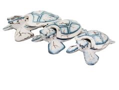 Набор статуэток Семья черепах со съемным панцирем 13/16/20см 24009e