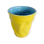 Стакан для эспрессо Мятый желто-голубой 100мл 051-0049