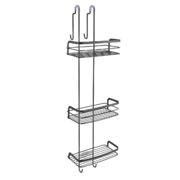 Полиця для душу 3-ярусна Origin Lava чорна 22х20х80см 401123 000