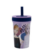 Стакан детский с крышкой и трубочкой Frozen 465мл 74286