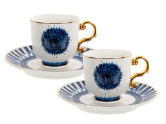 Набор чашек для кофе с блюдцами 100мл 925-055