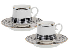 Набор чашек для кофе с блюдцами 90мл 925-081