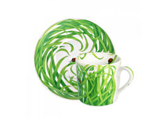 Чашка для кофе с блюдцем Erbe 100мл 11-191