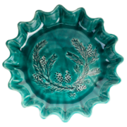 Форма для запекания Флора Хвоя Волновка Морская волна 28см F0908091416