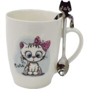 Кружка с ложкой Cute 320мл AR3040BS