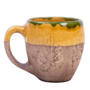 Кружка Флора Лопух с ободком Желтая 250мл F01050811131619