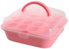 Контейнер для яиц 26х26х12см 0049 SOFT PINK
