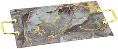 Блюдо прямоугольное с ручками Marble Rock 35х22,5см S3235-CC105