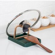 Підставка для ложки та кришки Stand зелена 18x10,5x14см A340083