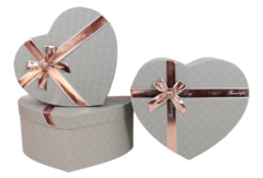 Набор подарочных коробок Silver heart 56321-244