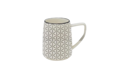 Кружка Lamberto бело-серая 360мл AR3052