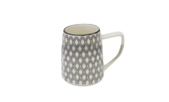 Кружка Lamberto бело-серая 360мл AR3049