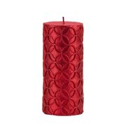 Свеча-цилиндр Nora красная 15см 57109