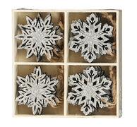 Набор ёлочных игрушек Снежинки 5,5см 8720967049325_1