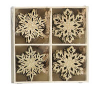 Набор ёлочных игрушек Снежинки 5,5см 8720967049325_2