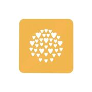 Форма для декора Сердечка 10см STENCIL CUORE