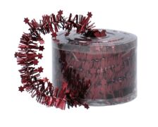 Мішура декоративна із зірками бордо 7м 5900779853348_1