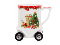 Чашка детская на колесиках Новогодняя коллекция Ёлка 375мл 985-193