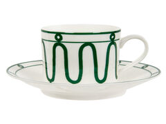 Чашка для чаю з блюдцем Green Line 220мл 922-061 - в інтернет-магазині Світ посуду Чашка для чаю з блюдцем Green Line 220мл 922-061 - Світ посуду