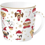 Кружка Christmas Friends dogs 350мл R0217#CHFD