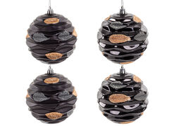 Набір ялинкових іграшок 10см 822-010
