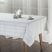 Скатерть водоотталкивающая Geomeria Grey 180х140см 04-TC-00753-1