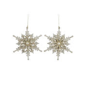 Набор ёлочных украшений Снежинки 16см 8718861799248