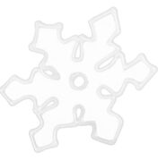 Наклейка новогодняя Снежинка 10см 8718861423426WHITE