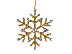 Ялинкова іграшка золото 10см 877-060