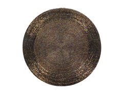 Подставка под тарелку серо-черная 35см 877-094