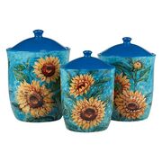 Набір ємностей для сипучих Золотисті Соняхи 1,6/2,1/3,1л 31449