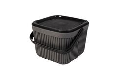 Корзина с ручкой и крышкой Grey 17,5х24,5х25см 161199-012