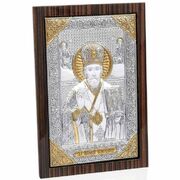 Ікона Микола Чудотворець 11,1х13,6х1,5см PD244E/O