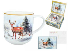 Кружка Merry Christmas Олень 500мл 219-9058