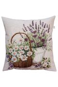Подушка декоративная Provence Ромашки в корзине 45х45см 4823093469600