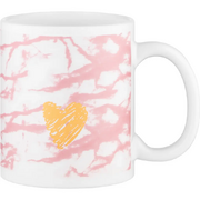 Кружка Hello бело-розовая 330мл AR3048WP