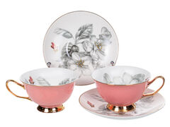 Набор чашек для чая с блюдцами 200мл 975-058