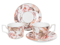 Набор чашек для чая с блюдцами 200мл 975-063