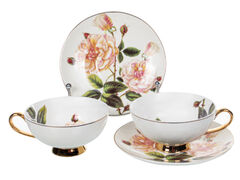 Набор чашек для чая с блюдцами 200мл 975-073