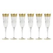 Набір келихів для шампанського Fiesole 107496 Gold